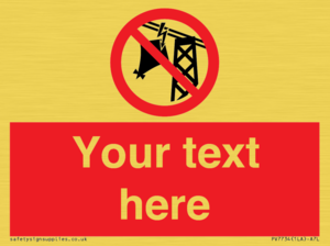 Custom prohibition do not fly kites near overhead electrical power lines